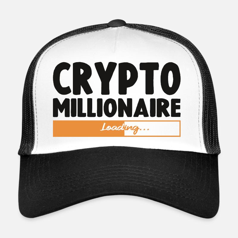 Crypto Millionaire Loading Funny Bitcoin Ethereum Casquette trucker 