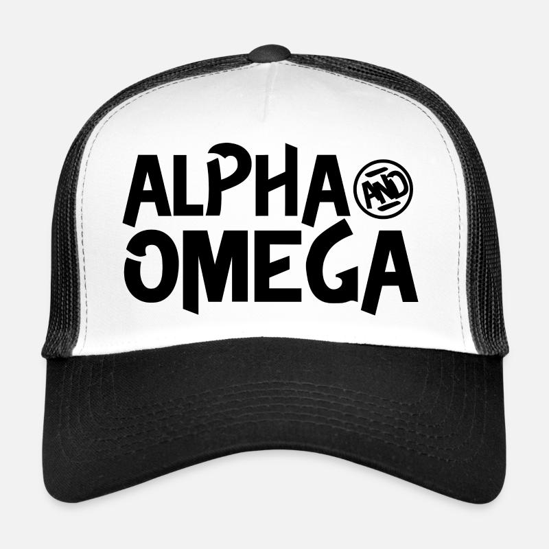 Alpha and Omega Trucker Cap