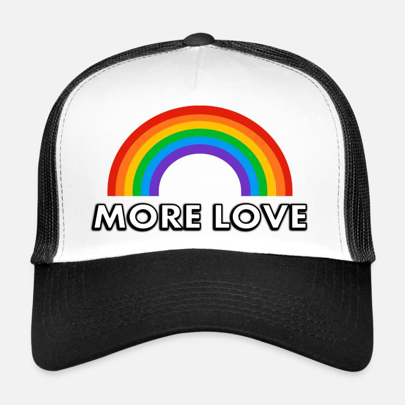 Arc-en-ciel Plus d’amour Casquette trucker 
