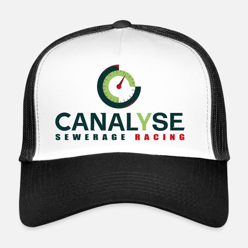 CANAKARTING - Casquette trucker  - blanc/noir