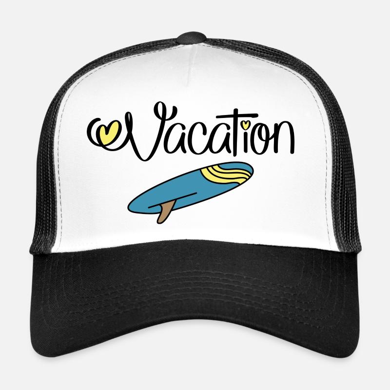 Vacances - Casquette trucker  - blanc/noir