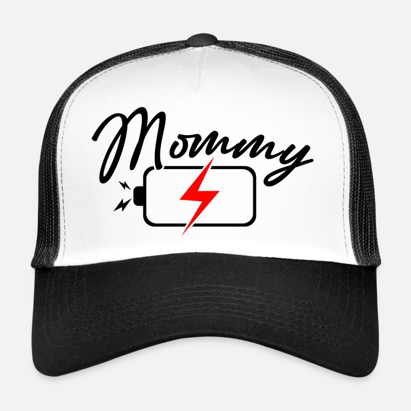 Purpurrotes Blitz-Emblem Trucker Cap