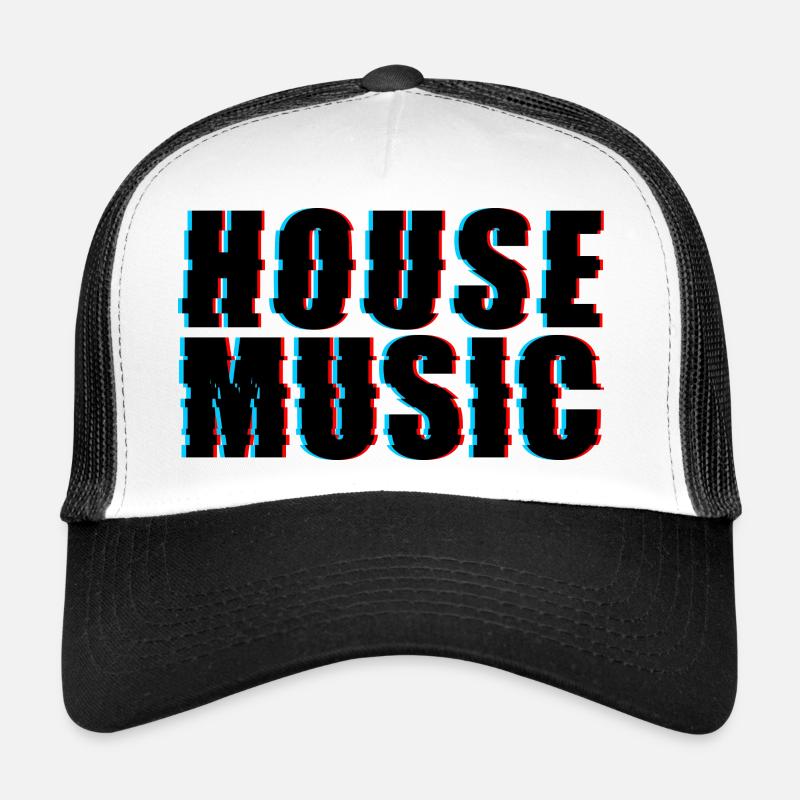 House Music Glitch Trucker Cap