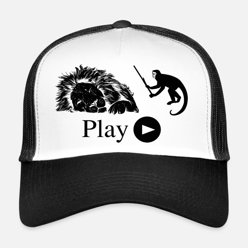 Funny monkey and lion Trucker Cap