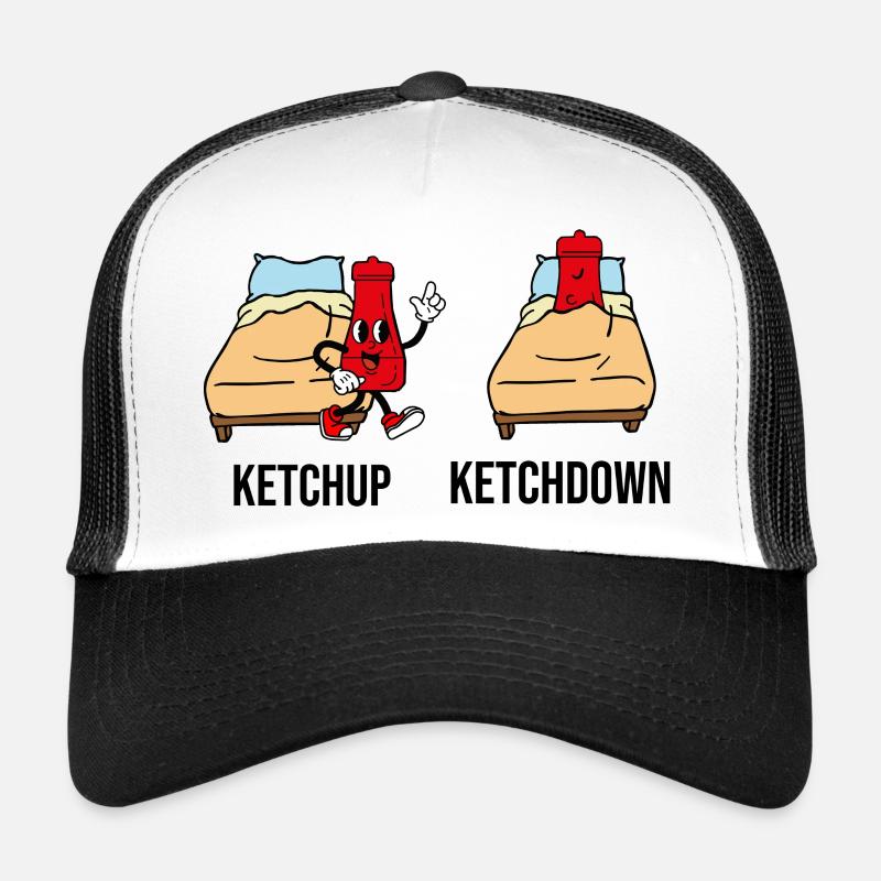 Ketchup Ketchdown - Casquette trucker  - blanc/noir