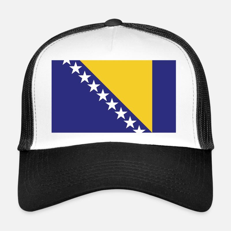 Drapeau H de Bosnie Casquette trucker 