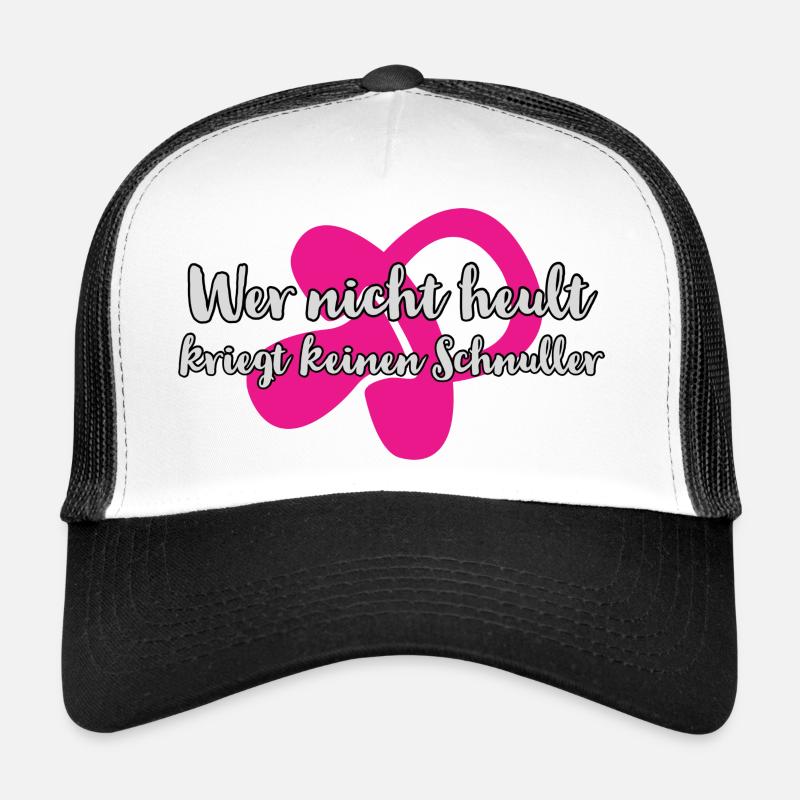 Wer nicht heult Schnuller - Pink Trucker Cap