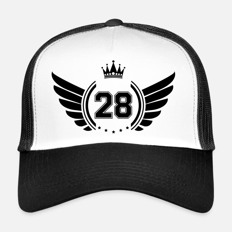 Armoiries 28 - Casquette trucker - blanc/noir