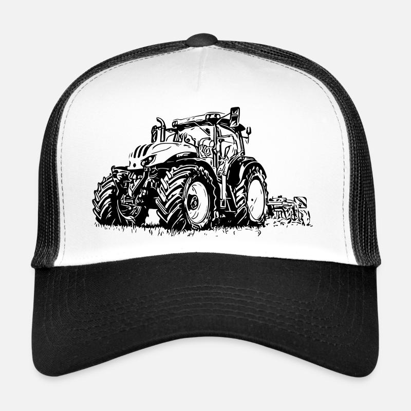 Traktor Steyr 6145 - Trucker Cap - Weiß/Schwarz