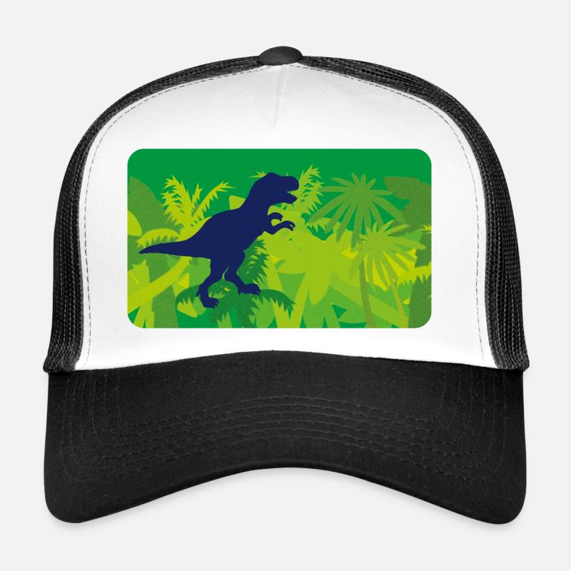 Dinos de la jungle T- Rex - vert Casquette trucker 