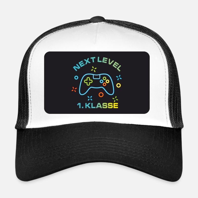 Spielecontroller - Next Level 1. Klasse - Trucker Cap - Weiß/Schwarz