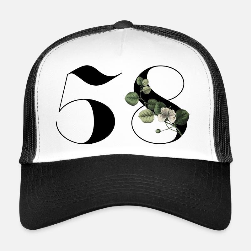 Nummer 58 Blumengrün - 58. Blumengeburtstag Trucker Cap