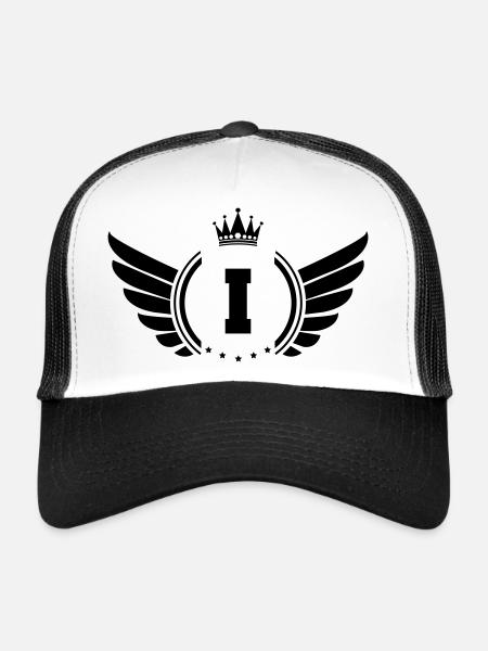 Armoiries I - Casquette trucker  - blanc/noir - Devant