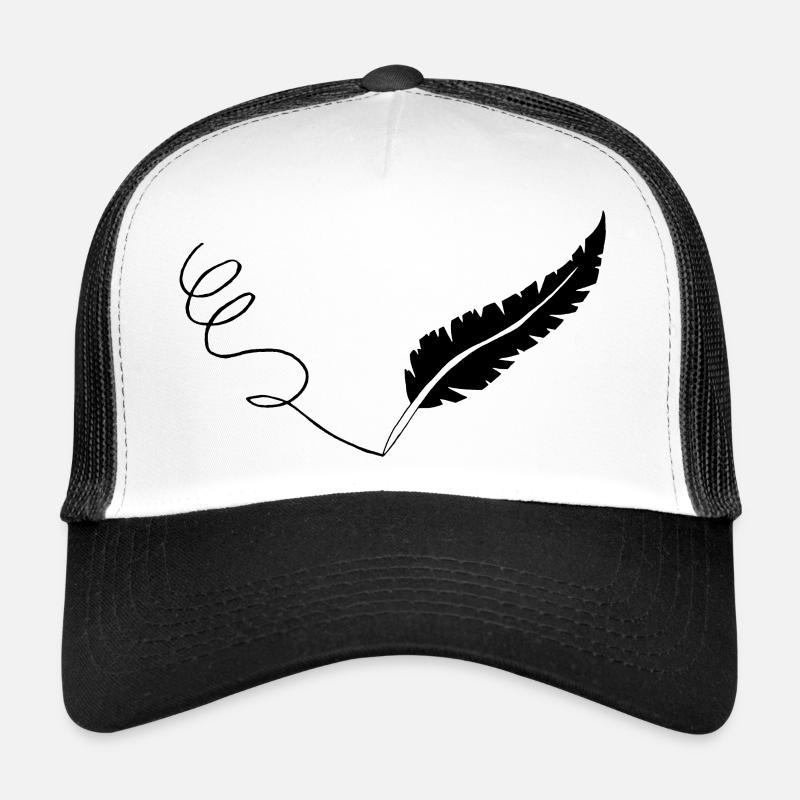 The Black Feather Trucker Cap