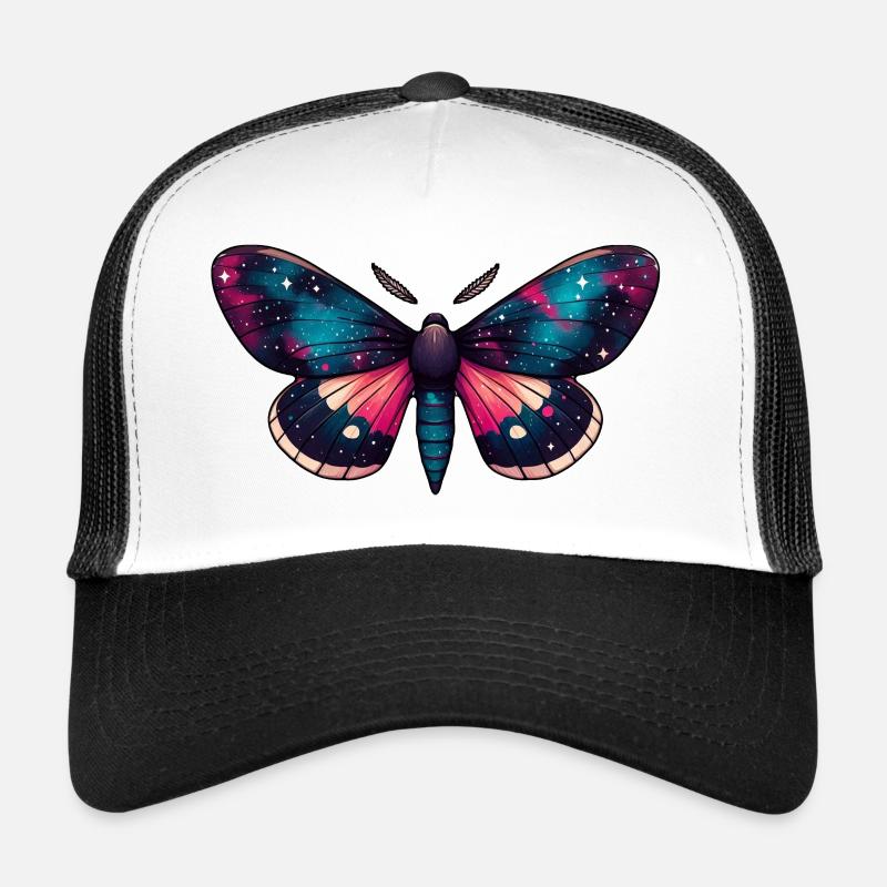 Papillon de nuit - Nébuleuse céleste cosmique Espace Casquette trucker 