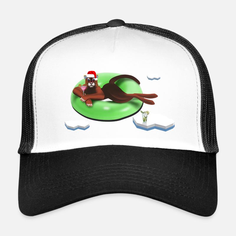 Katze auf einem Rad Trucker Cap