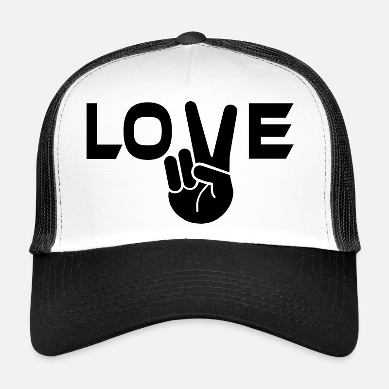 Liebe Victory Zeichen Hand Trucker Cap