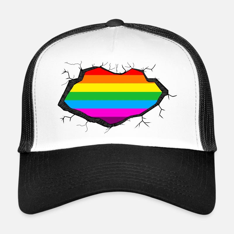 Regenbogen in Mir - Trucker Cap - Weiß/Schwarz