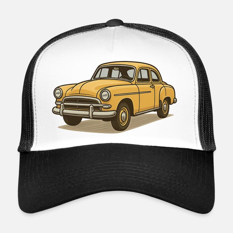 Illustration de calèche vintage jaune Casquette trucker 