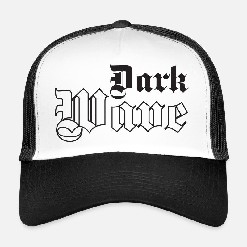 Dark Wave Musik Gothic Typografie Trucker Cap