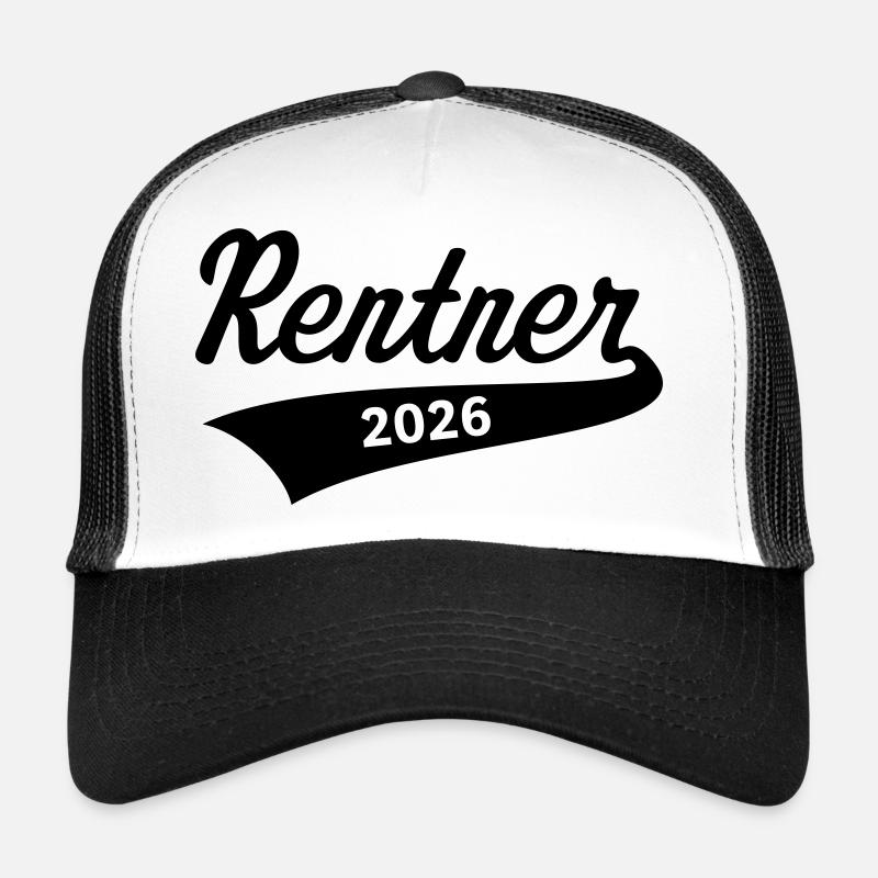Retraités 2026 (Rente / Retraite / Noir) Casquette trucker 