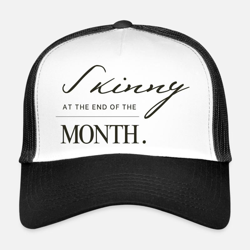 TShirt Skinny n 3 - Trucker Cap - Weiß/Schwarz