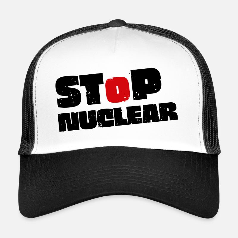 No nuclear power - Trucker Cap - white/black
