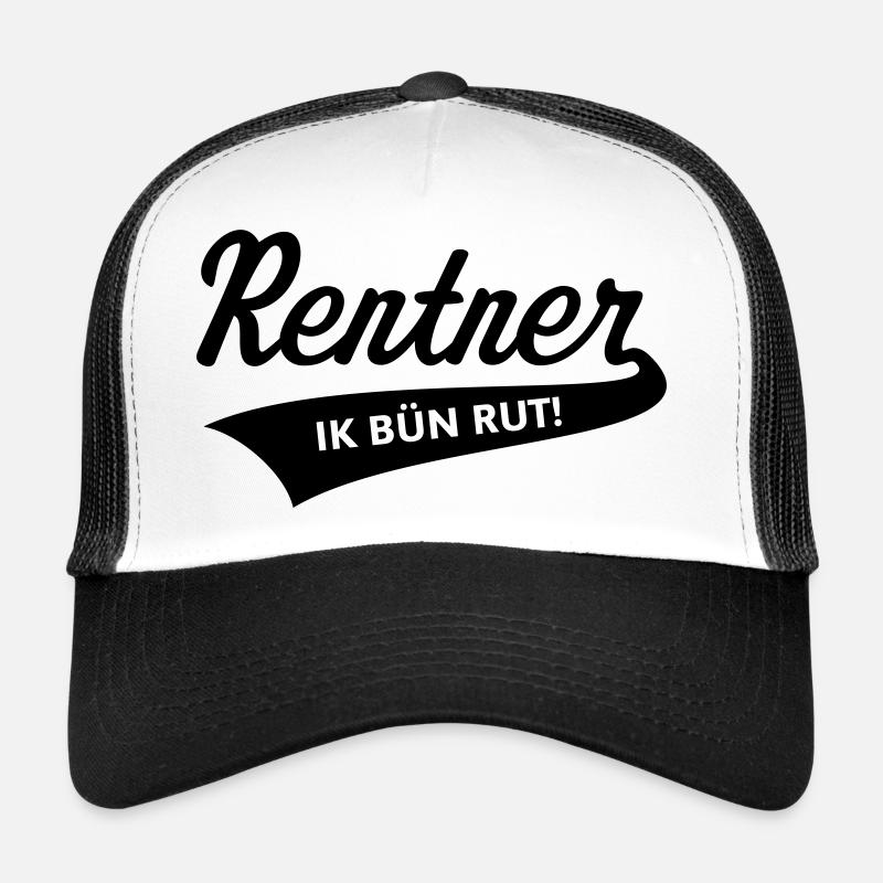 Retraités – Ik Bün Rut ! (Plattdeutsch / Black) Casquette trucker 