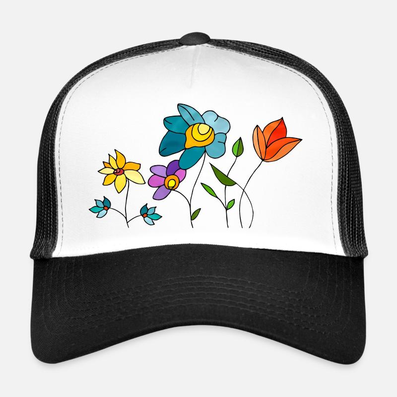 Fleur Casquette trucker 