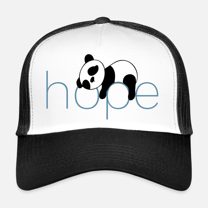 Hoffnung in Pandas - Trucker Cap - Weiß/Schwarz