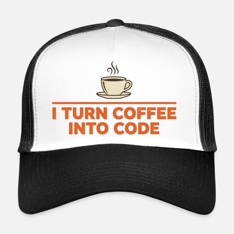Je transforme le café en code – Programmer Retro Casquette trucker 