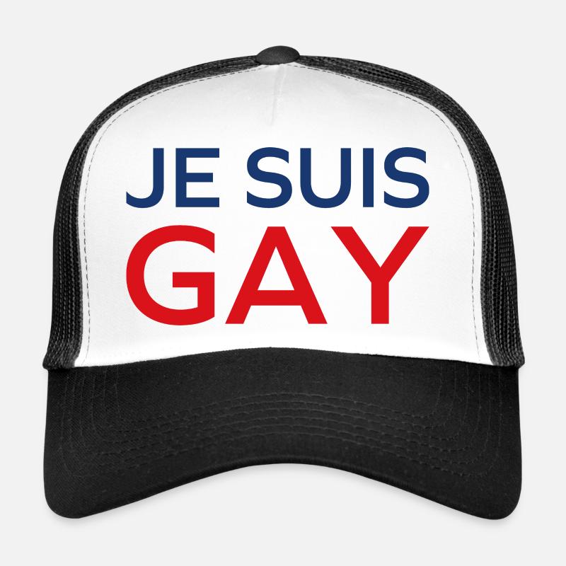 Ich bin schwul - Trucker Cap - Weiß/Schwarz
