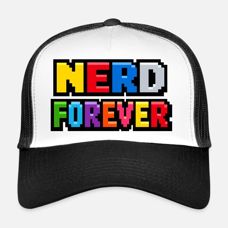 Nerd Forever – Pixel Art Retro Gaming Trucker Cap