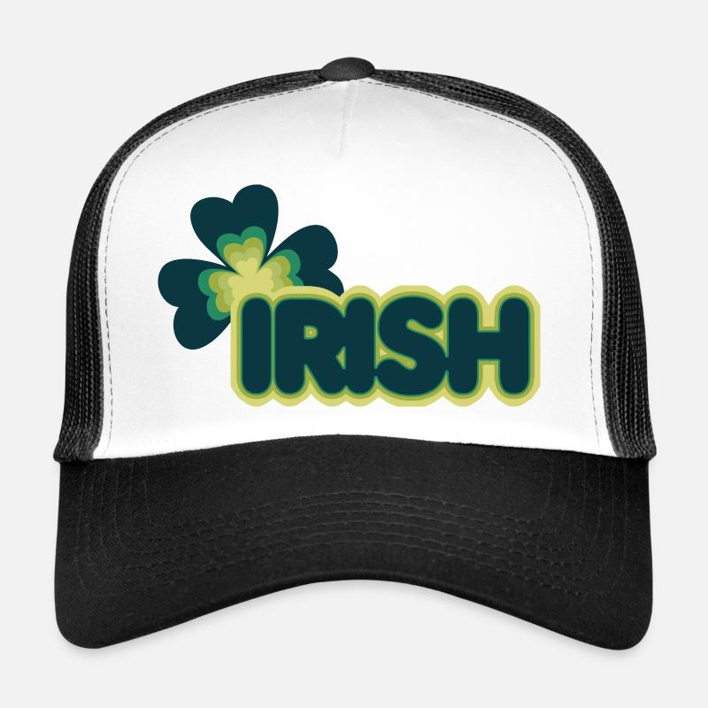 Retro Shamrock Glow Trucker Cap
