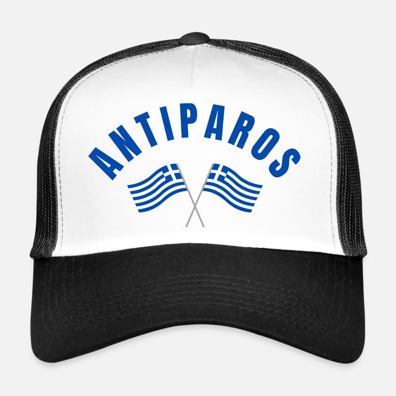 Antiparos Greek Flags Trucker Cap