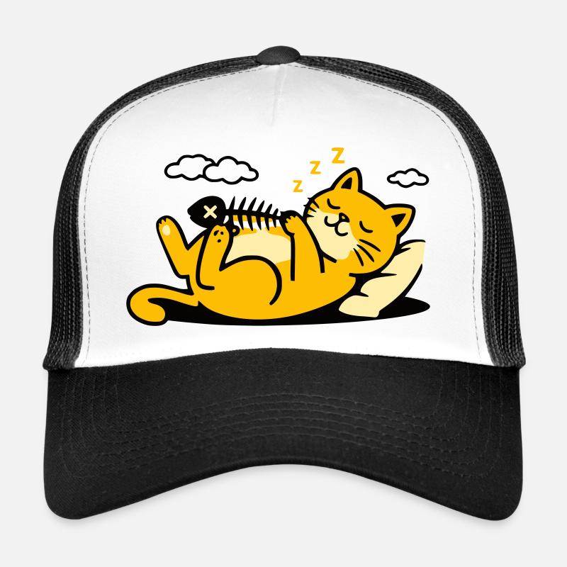 Confort du chat endormi Casquette trucker 
