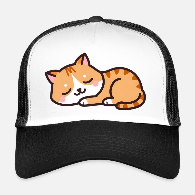 sleeping cat Trucker Cap
