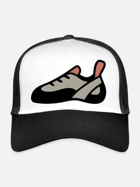 Climbing Shoe Bouldering Climbing Mountaineering - Trucker Cap - white/black - Front