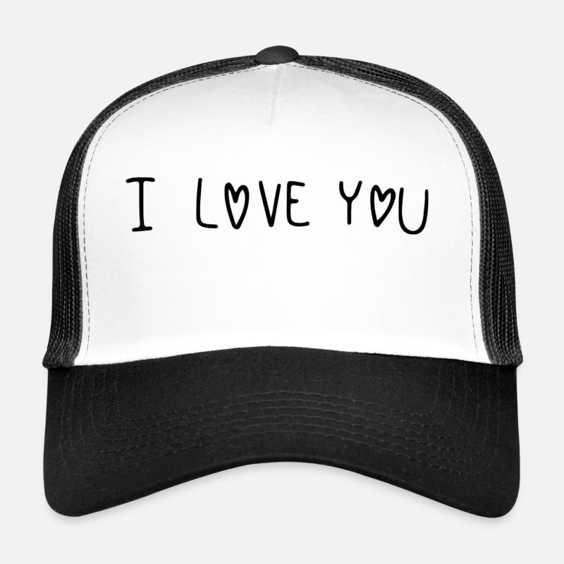 Ich liebe dich Schrift Trucker Cap