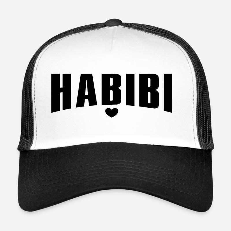 Habibi - Idée cadeau Amour Saint Valentin Casquette trucker 