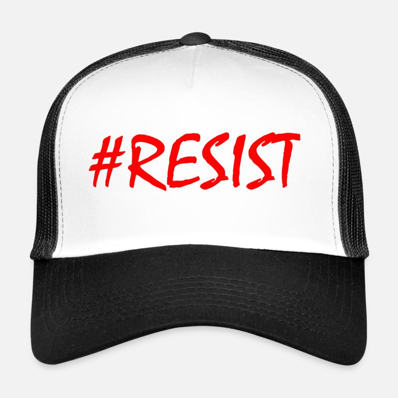 Resist - Trucker Cap - Weiß/Schwarz