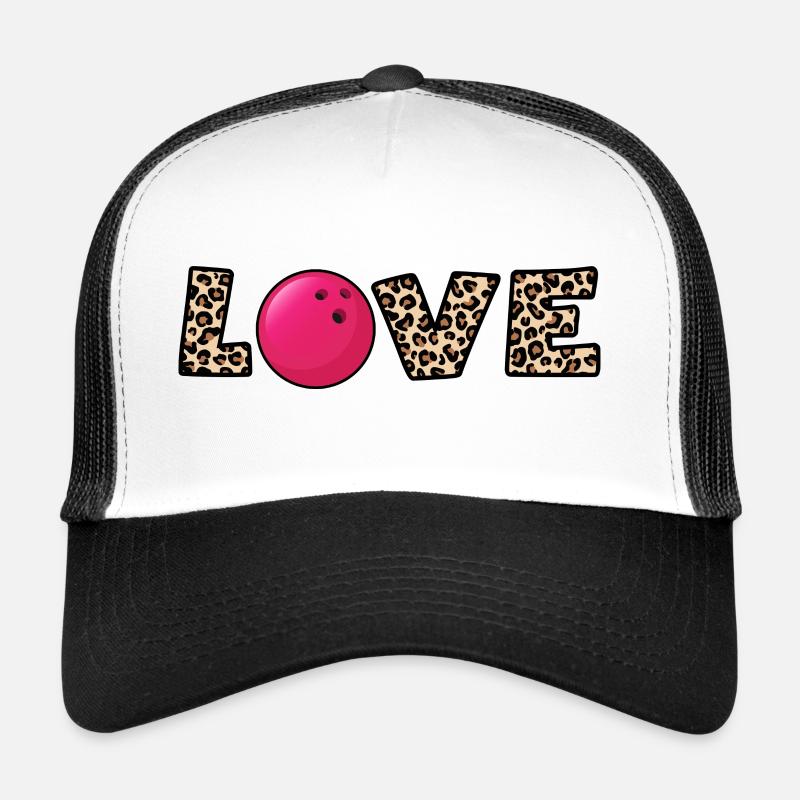 bowling bowling ball x strike bowling-love Trucker Cap