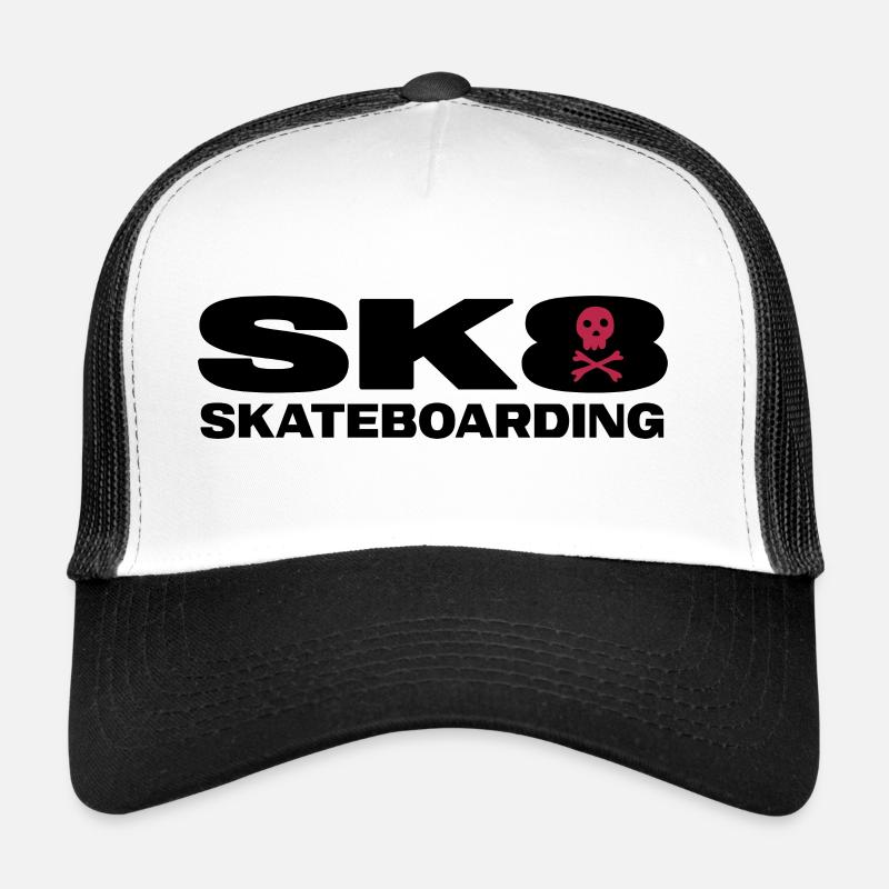 skater sk8 slateboard halfpipe skateboarder Trucker Cap