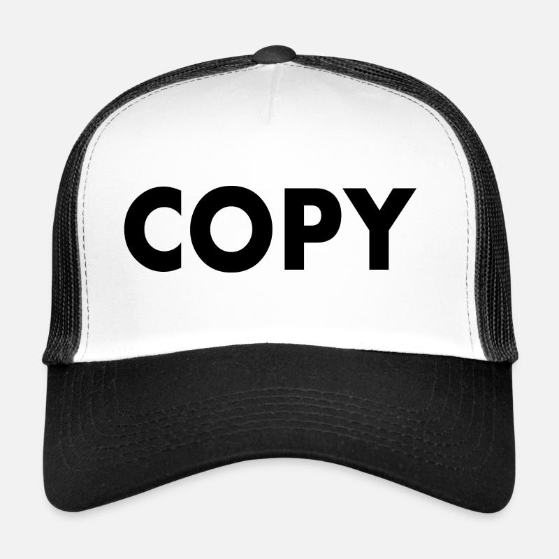 the original the copy - Trucker Cap - Weiß/Schwarz