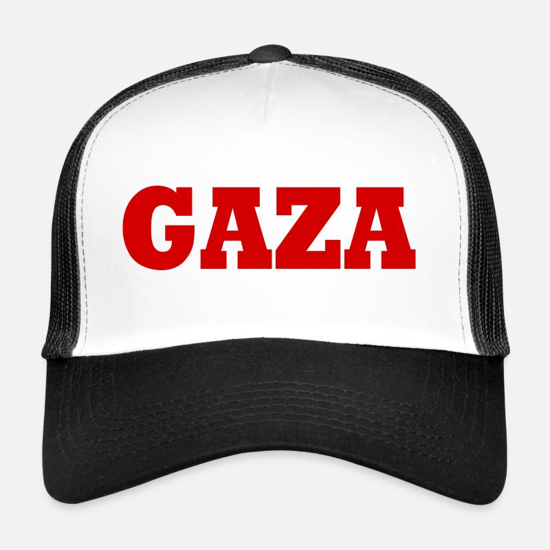 Gaza - Trucker Cap - Weiß/Schwarz
