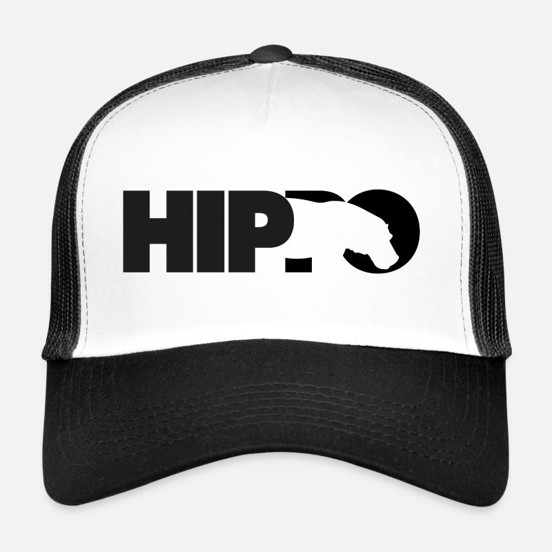 Silhouette d’hippopotame d’hippo Casquette trucker 