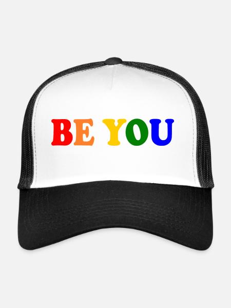 Be you - Trucker Cap - white/black - Front