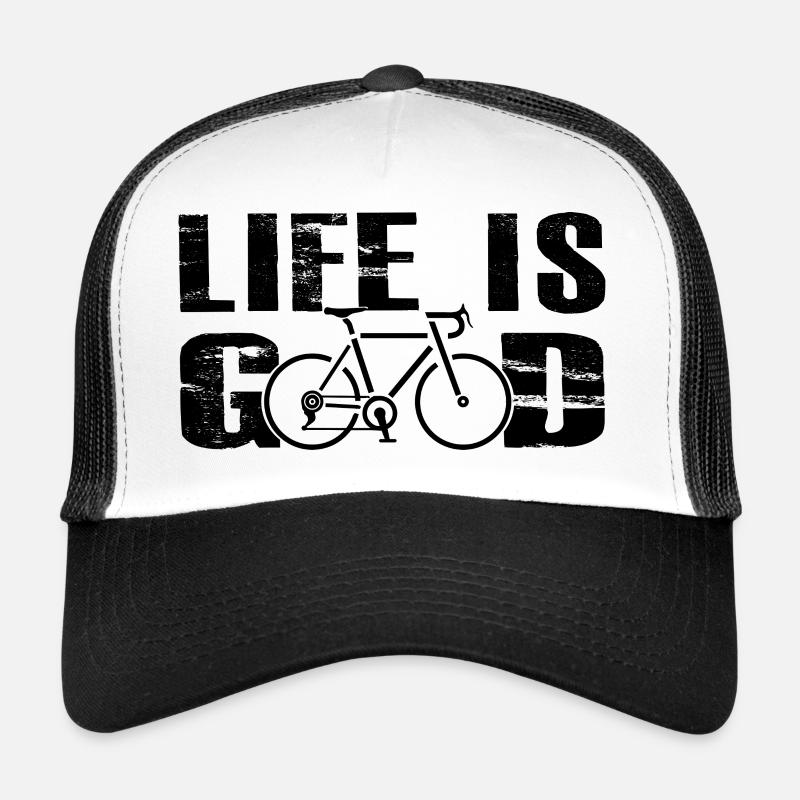 Fahrrad - Trucker Cap - Weiß/Schwarz