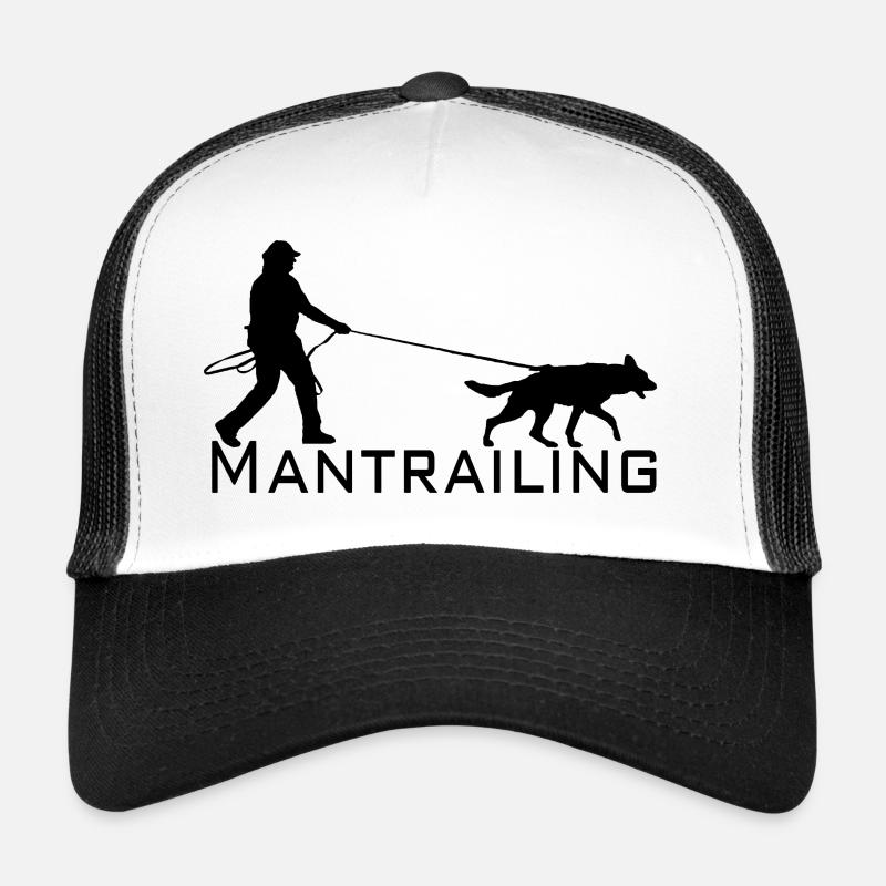Mantrailing noir Casquette trucker 