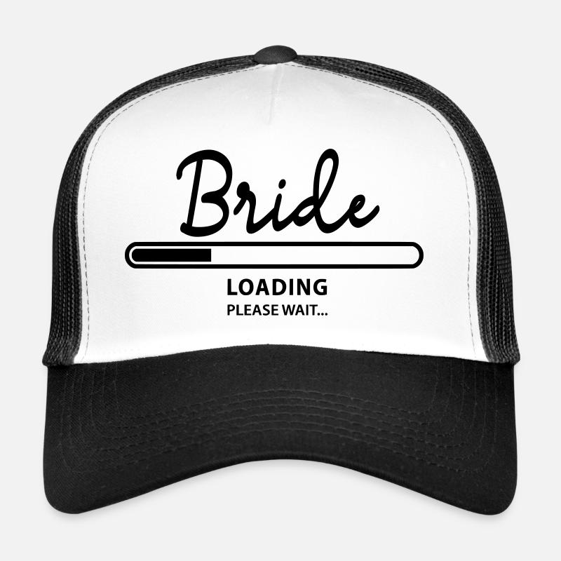 bride loading - Trucker Cap - Weiß/Schwarz